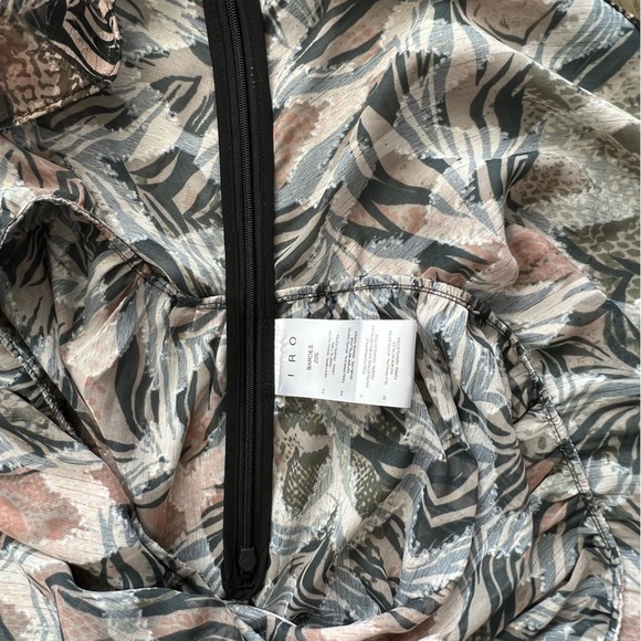 IRO Bardes Long Sleeve Peplum Blouse Size 42 XL - Picture 10 of 12